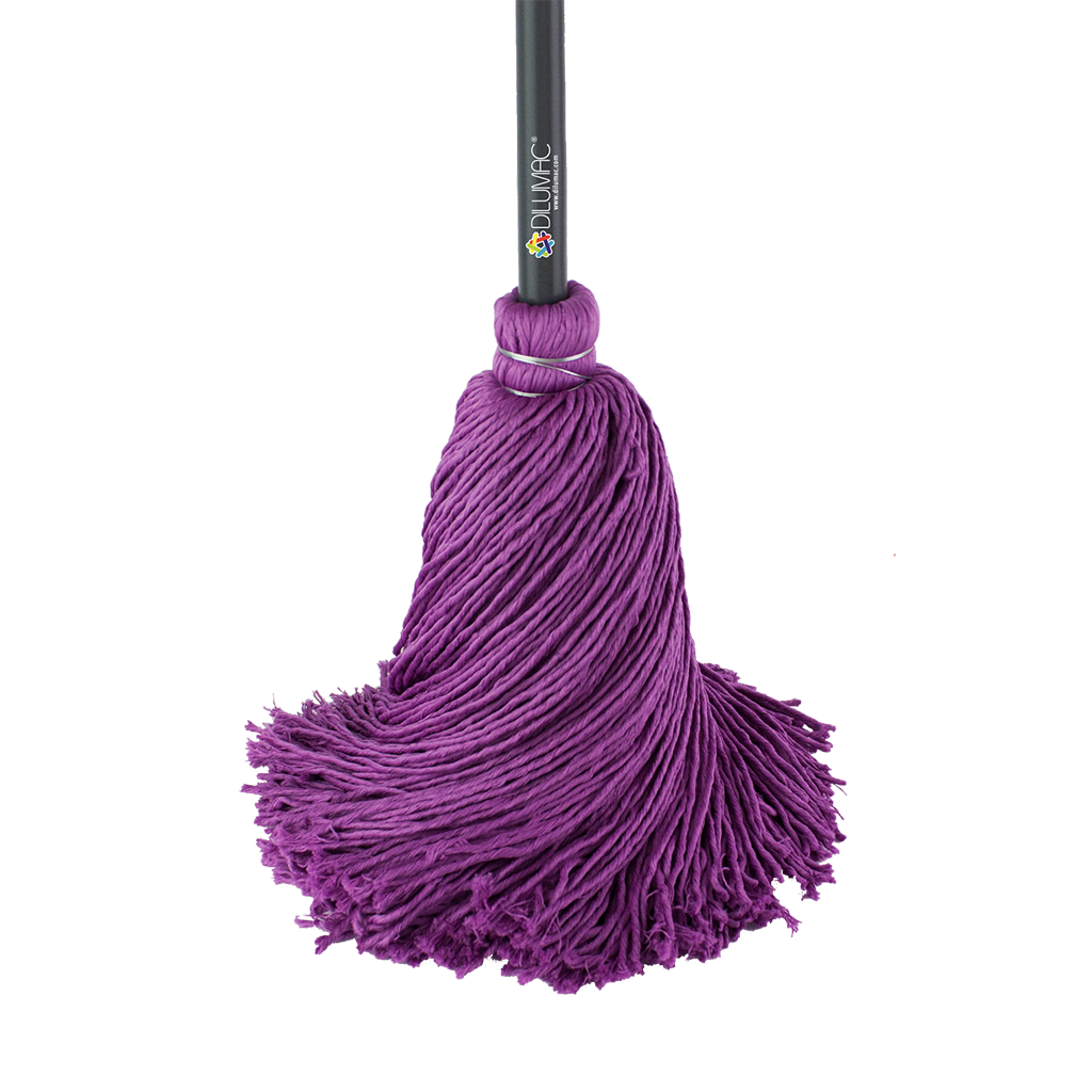 Trapeador Forjado con Bastón de Lámina Magenta