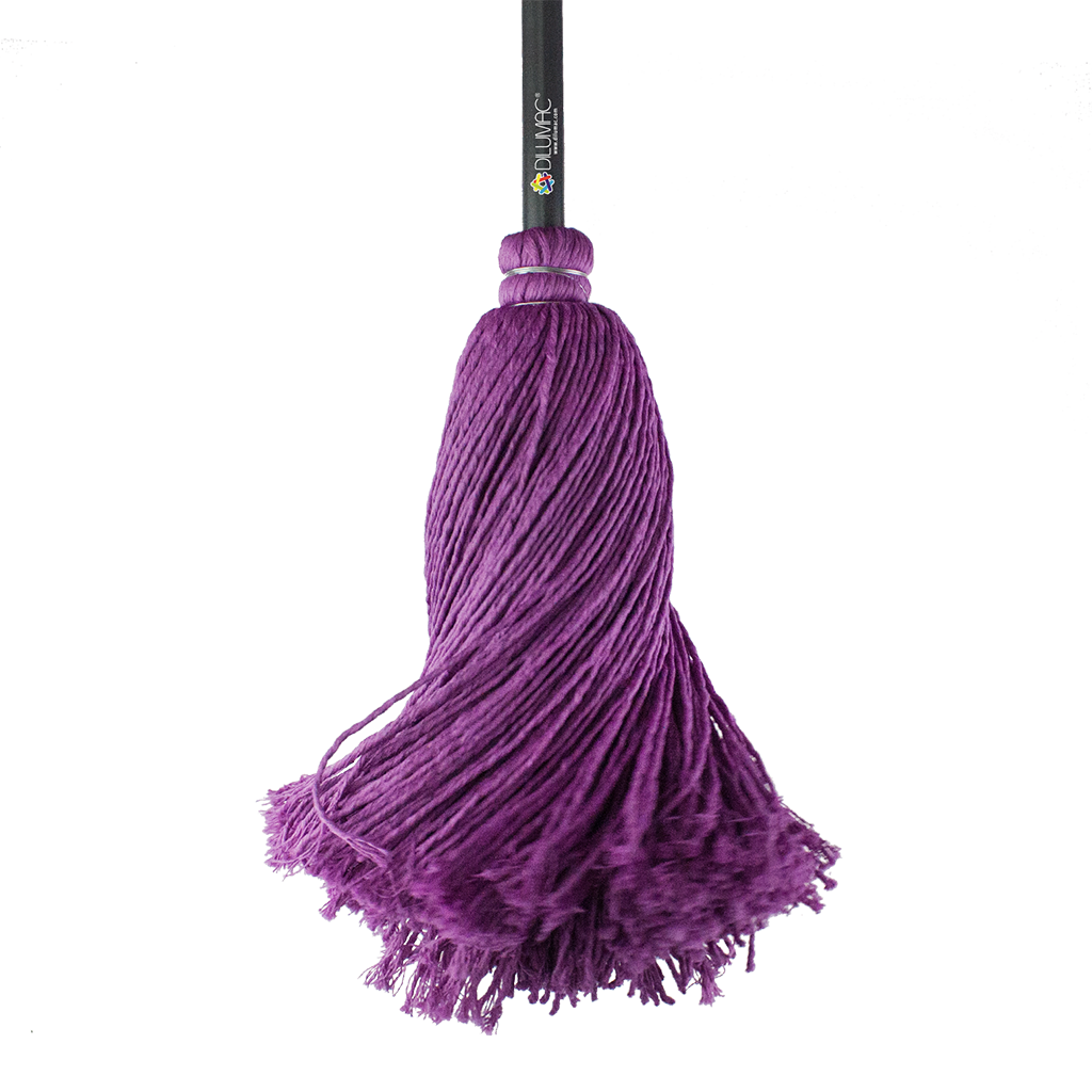 Trapeador Forjado con Bastón de Lámina Magenta