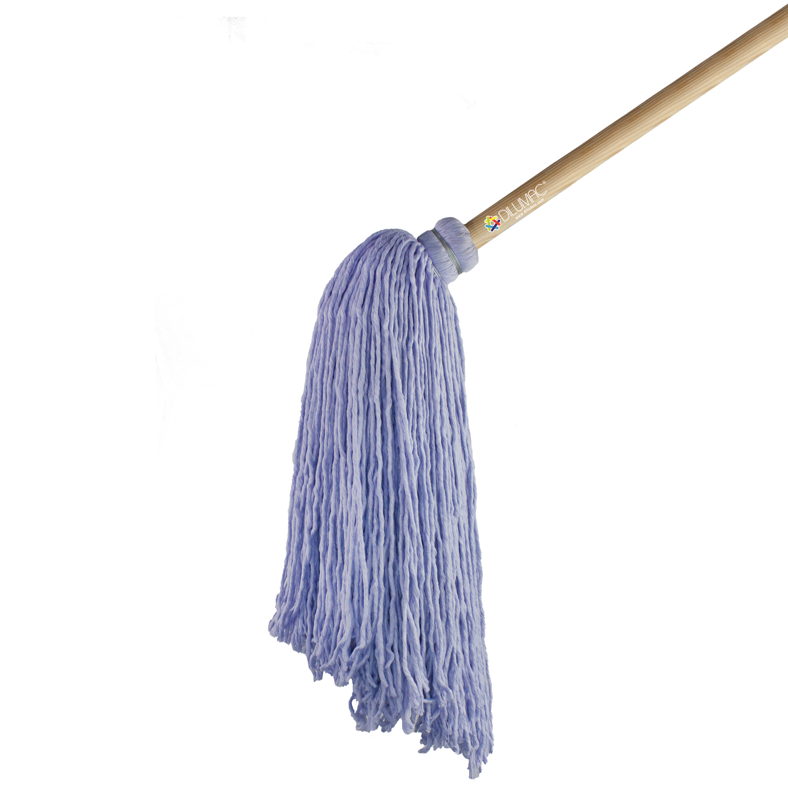 Trapeador Forjado con Bastón de Madera Lila